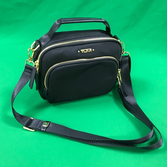 ✨Tumi Corssbody bag Voyageur Tory Black - Picture 1 of 11
